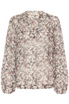 SANDI BLOUSE GRAY FLORAL