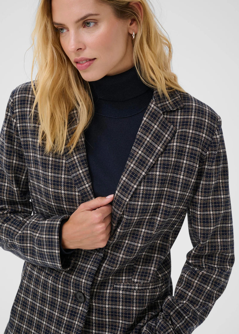 VINEKE BLAZER DARK NAVY CHECK