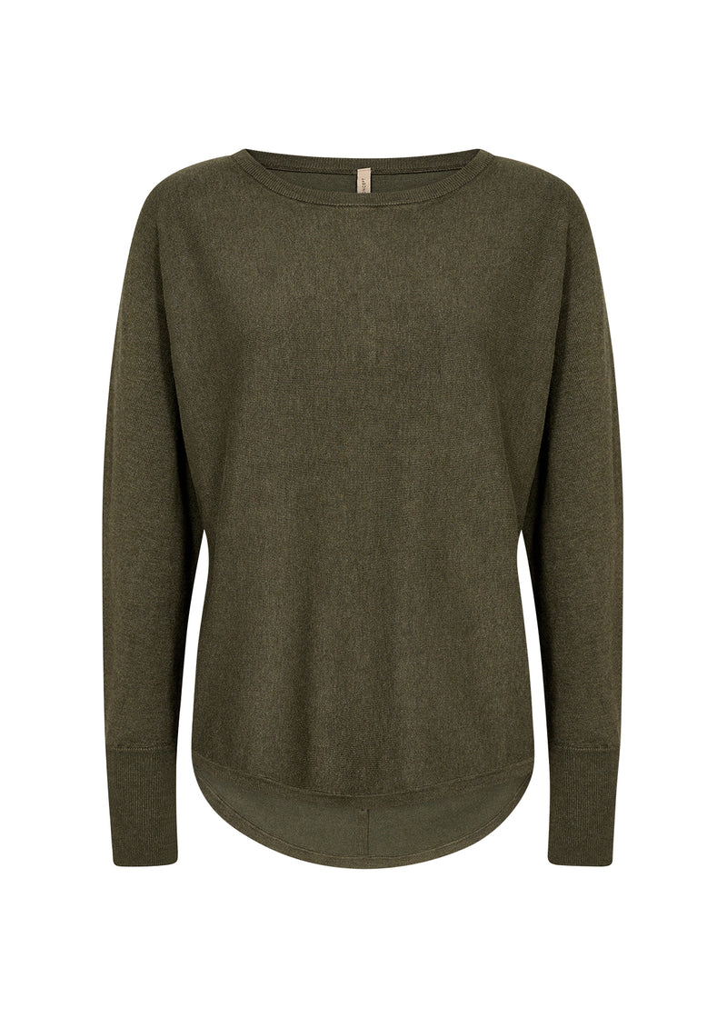 DOLLIE BUTTON BACK SWEATER OLIVE