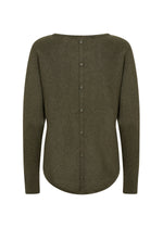 DOLLIE BUTTON BACK SWEATER OLIVE