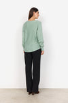 DOLLIE BUTTON BACK SWEATER MINERAL GREEN