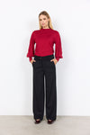 DOLLIE MOCK NECK BALLOON SLEEVE TOP