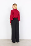 DOLLIE MOCK NECK BALLOON SLEEVE TOP