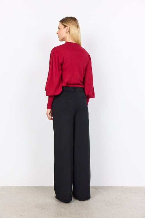 DOLLIE MOCK NECK BALLOON SLEEVE TOP