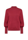 DOLLIE MOCK NECK BALLOON SLEEVE TOP