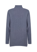 DOLLIE CROSSOVER SWEATER FLINT BLUE