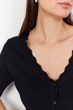 DOLLIE RIBBED CARDIGAN