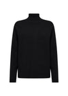 DOLLIE MOCK NECK BASIC TOP BLACK