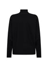 DOLLIE MOCK NECK BASIC TOP BLACK