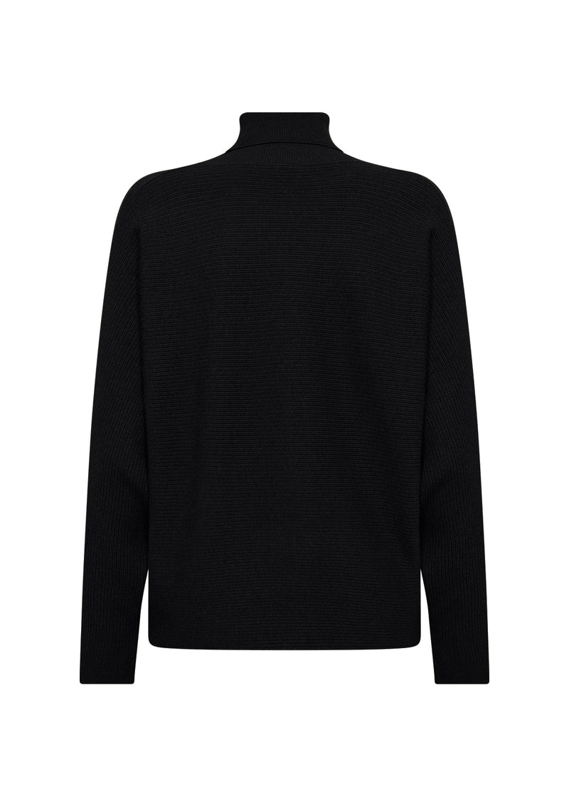 DOLLIE MOCK NECK BASIC TOP BLACK