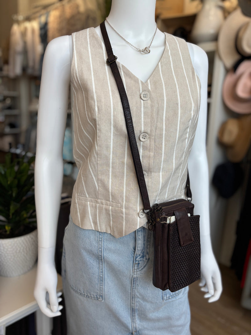 ELLA CROSSBODY CHOCO