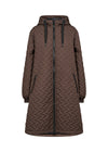 FENYA HOODED COAT HOT FUDGE