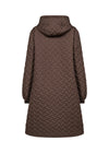 FENYA HOODED COAT HOT FUDGE