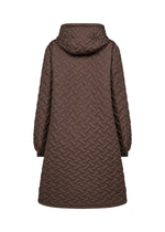 FENYA HOODED COAT HOT FUDGE