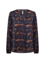 ARLETTE BLOUSE NAVY COMBI