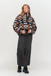 FLEECE MULTI PRINT PULLOVER