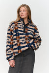 FLEECE MULTI PRINT PULLOVER
