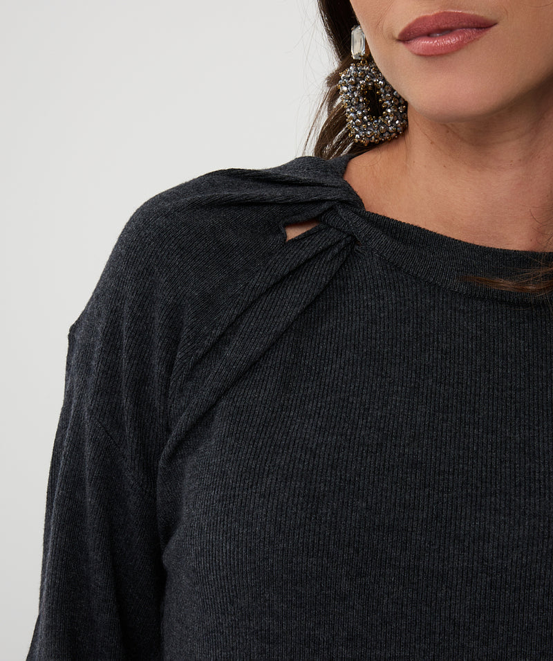 TWISTED KNIT SWEATER