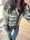 BUTTON FRONT MULTI STITCH CARDIGAN