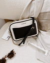JOLENE WOVEN CROSSBODY BLACK