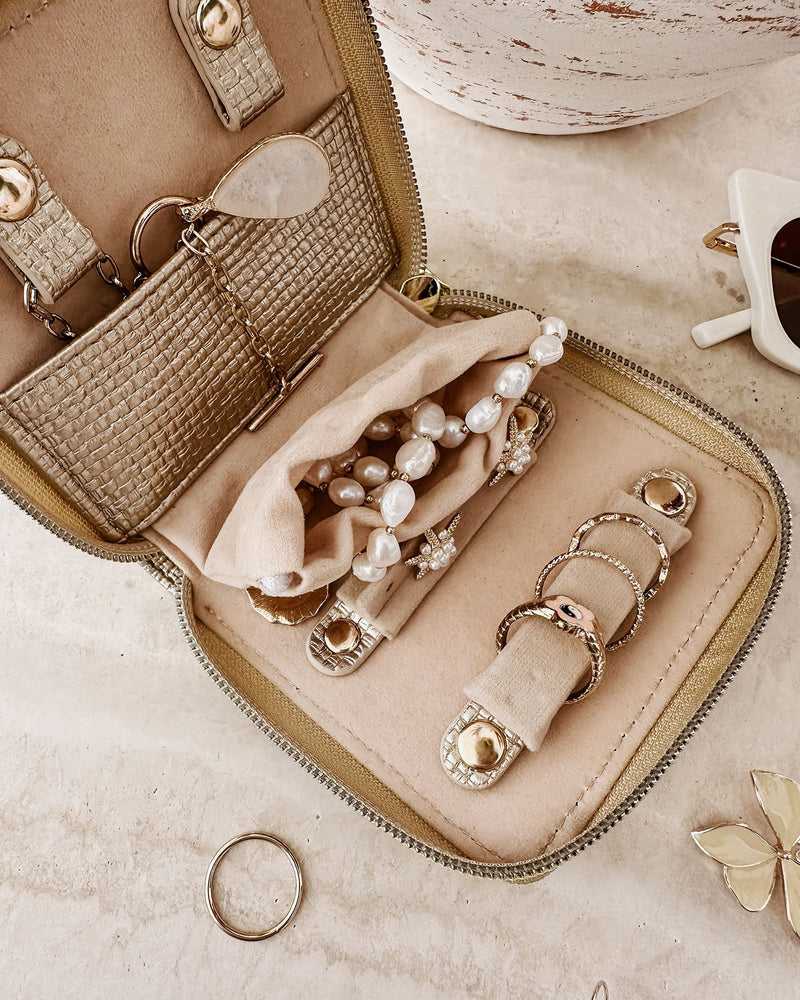 JUNIPER JEWELRY CASE CHAMPAGNE