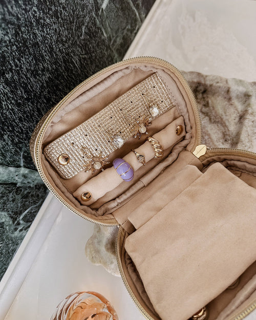 RITA JEWELRY CASE CHAMPAGNE