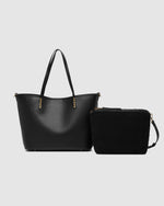JACKSON 2 IN 1 TOTE BAG BLACK