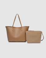 JACKSON 2 IN 1 TOTE BAG CARAMEL