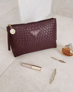 CARLO MAKEUP BAG BURGUNDY