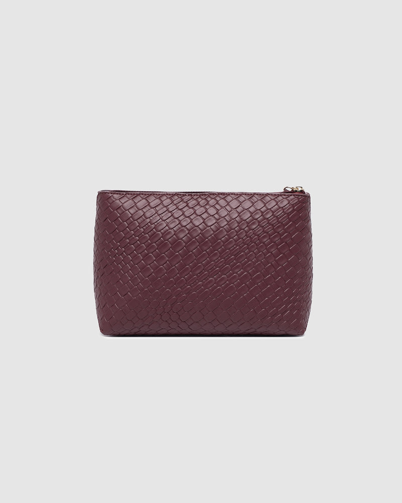 CARLO MAKEUP BAG BURGUNDY