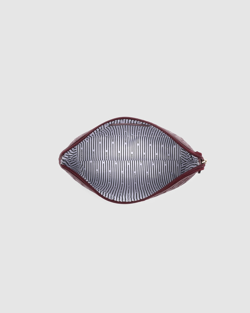 CARLO MAKEUP BAG BURGUNDY