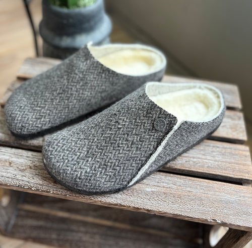 ZERMATT SHEARLING FELT HERRINGBONE