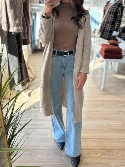LONGLINE OPEN CARDIGAN