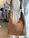 ALBANY WOVEN HANDBAG BUCKSKIN