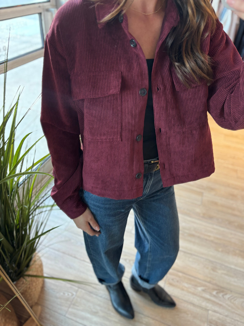 BINDI JACKET DARK RED