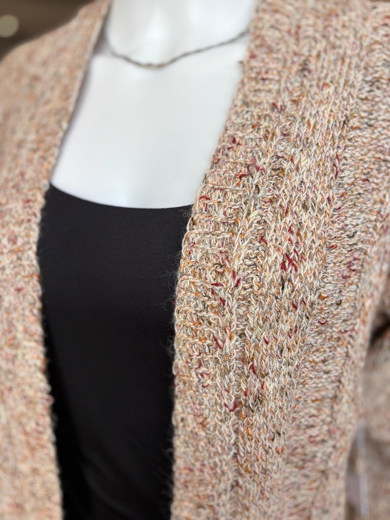 LONG SWEATER CARDIGAN OATMEAL