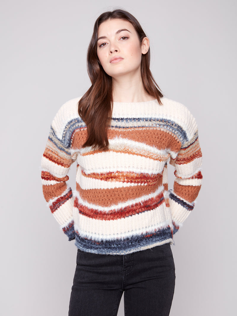 KNIT SWEATER SEPIA