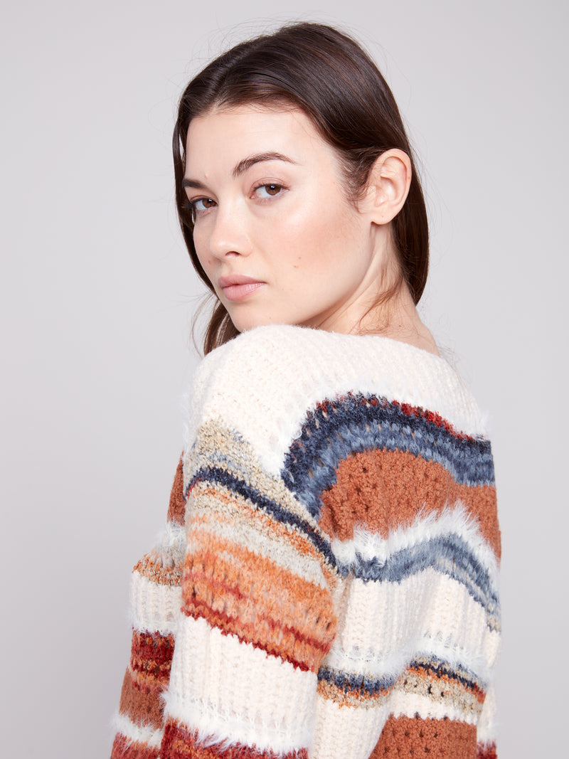 KNIT SWEATER SEPIA