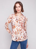 LONG SLEEVE BUTTON UP JACOBEAN