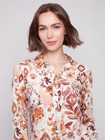 LONG SLEEVE BUTTON UP JACOBEAN