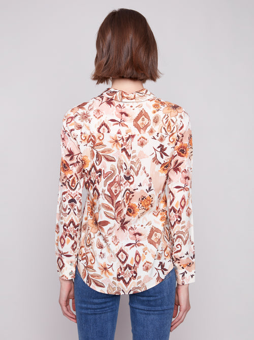 LONG SLEEVE BUTTON UP JACOBEAN