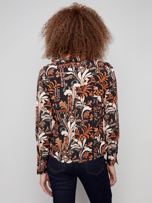 LONG SLEEVE TWIST FRONT BATIK