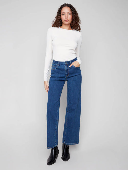 CHLOE WIDE LEG JEAN INDIGO