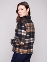 REVERSIBLE PLAID JACKET COCOA