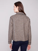 REVERSIBLE PLAID JACKET COCOA