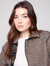 REVERSIBLE PLAID JACKET COCOA