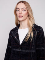 KNIT COATIGAN W PATCH POCKET