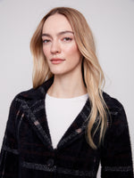 KNIT COATIGAN W PATCH POCKET