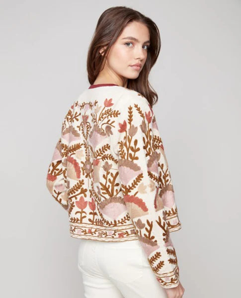 EDGE TO EDGE EMBROIDERED JACKET