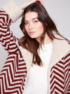 CHEVRON BOUCLE SHORT JACKET